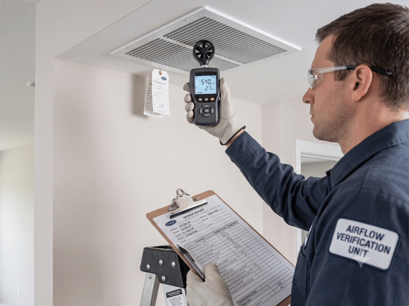 HVAC — airflow testing