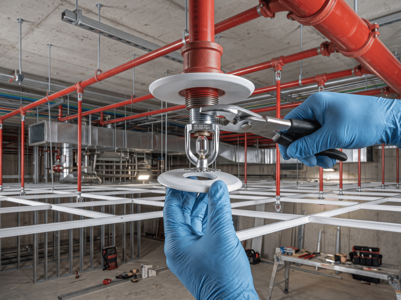 Sprinklers — riser assembly