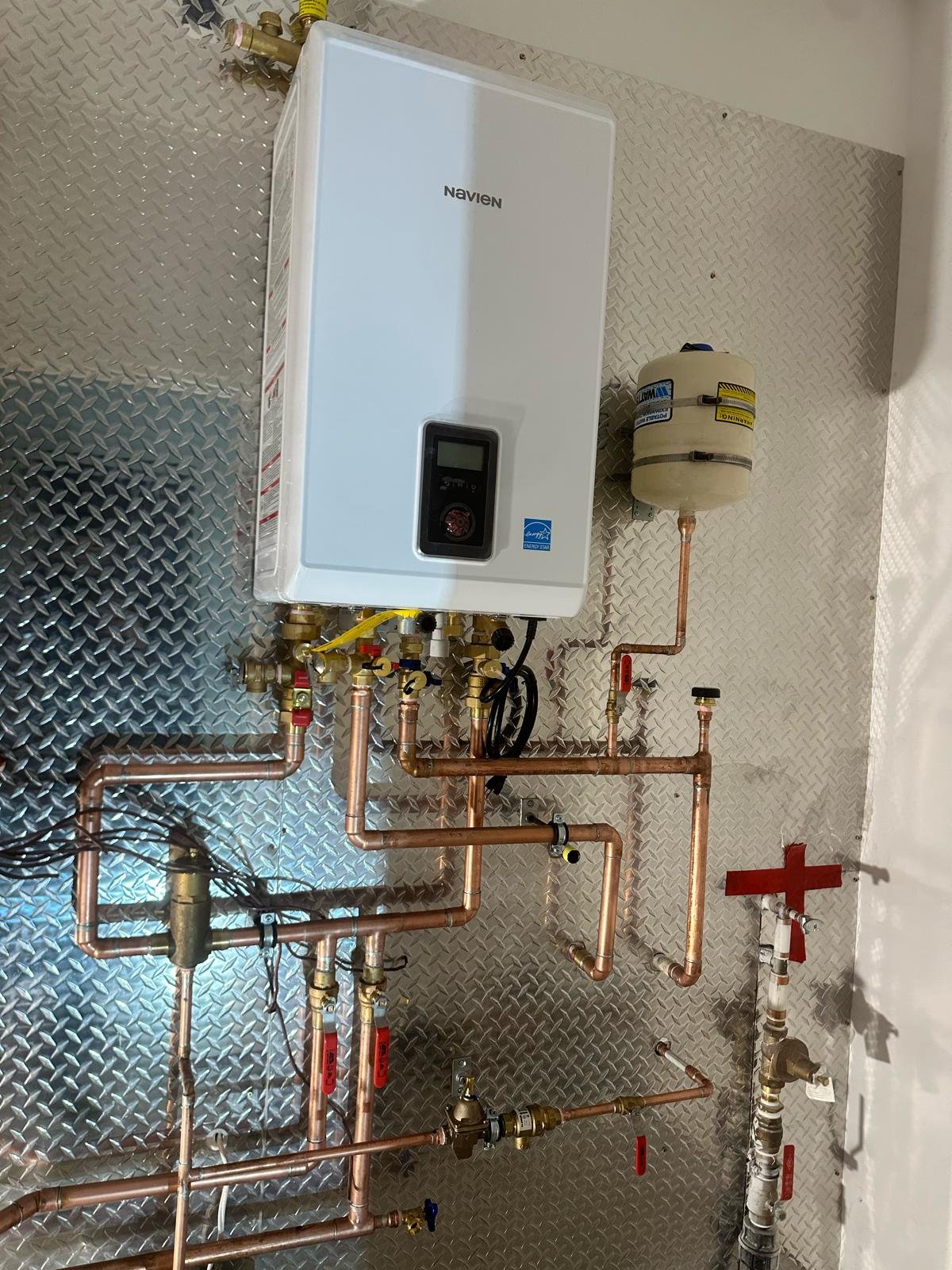 New construction mechanical room installation
